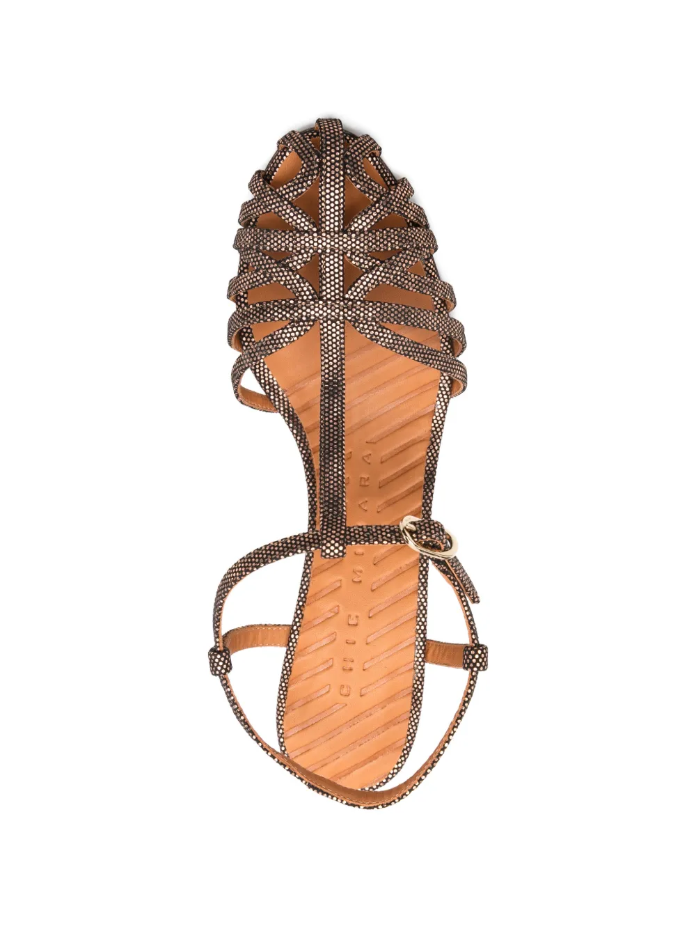 Chie Mihara Ku-Quenu T-strap heeled sandals Roze