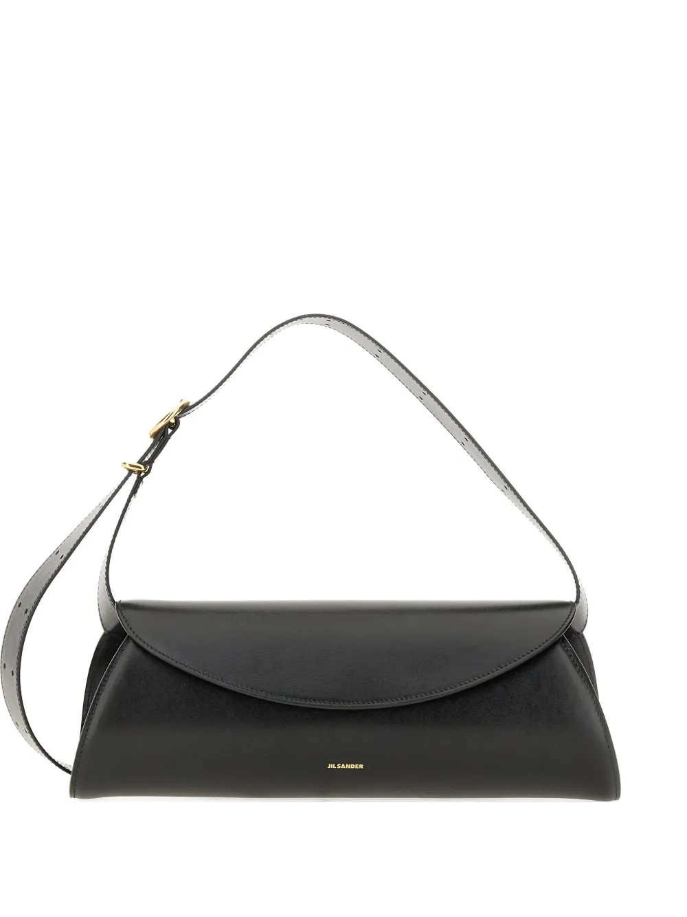 Jil Sander adjustable leather shoulder bag - Nero