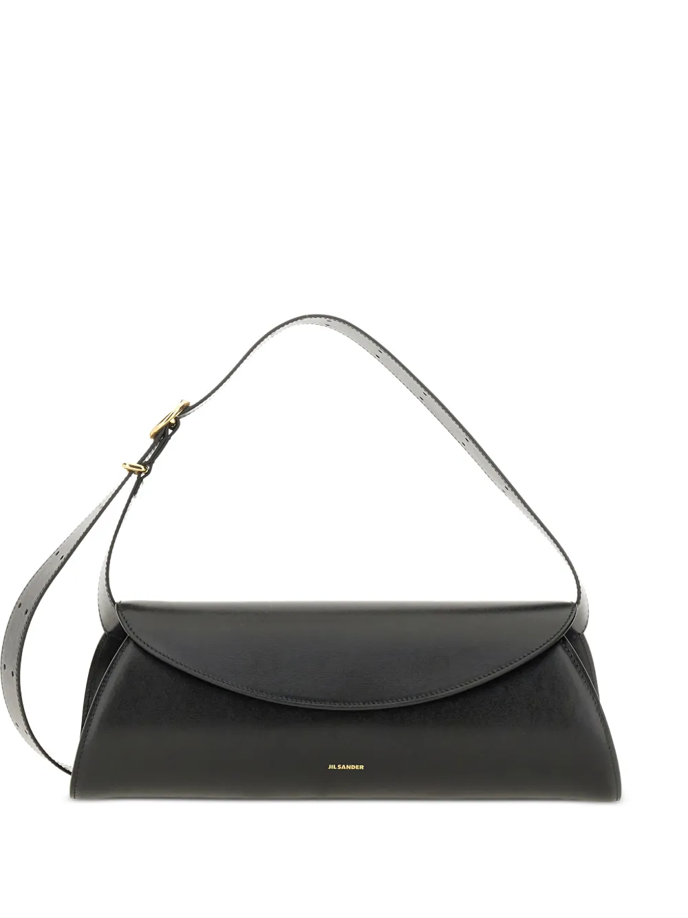 Jil Sander adjustable leather shoulder bag - Nero