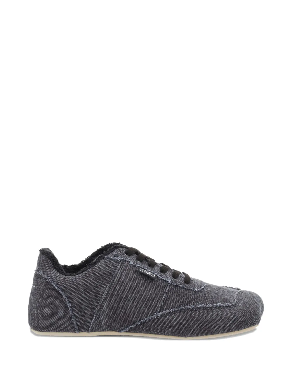 MM6 Maison Margiela Anatomic frayed-canvas sneakers Grijs