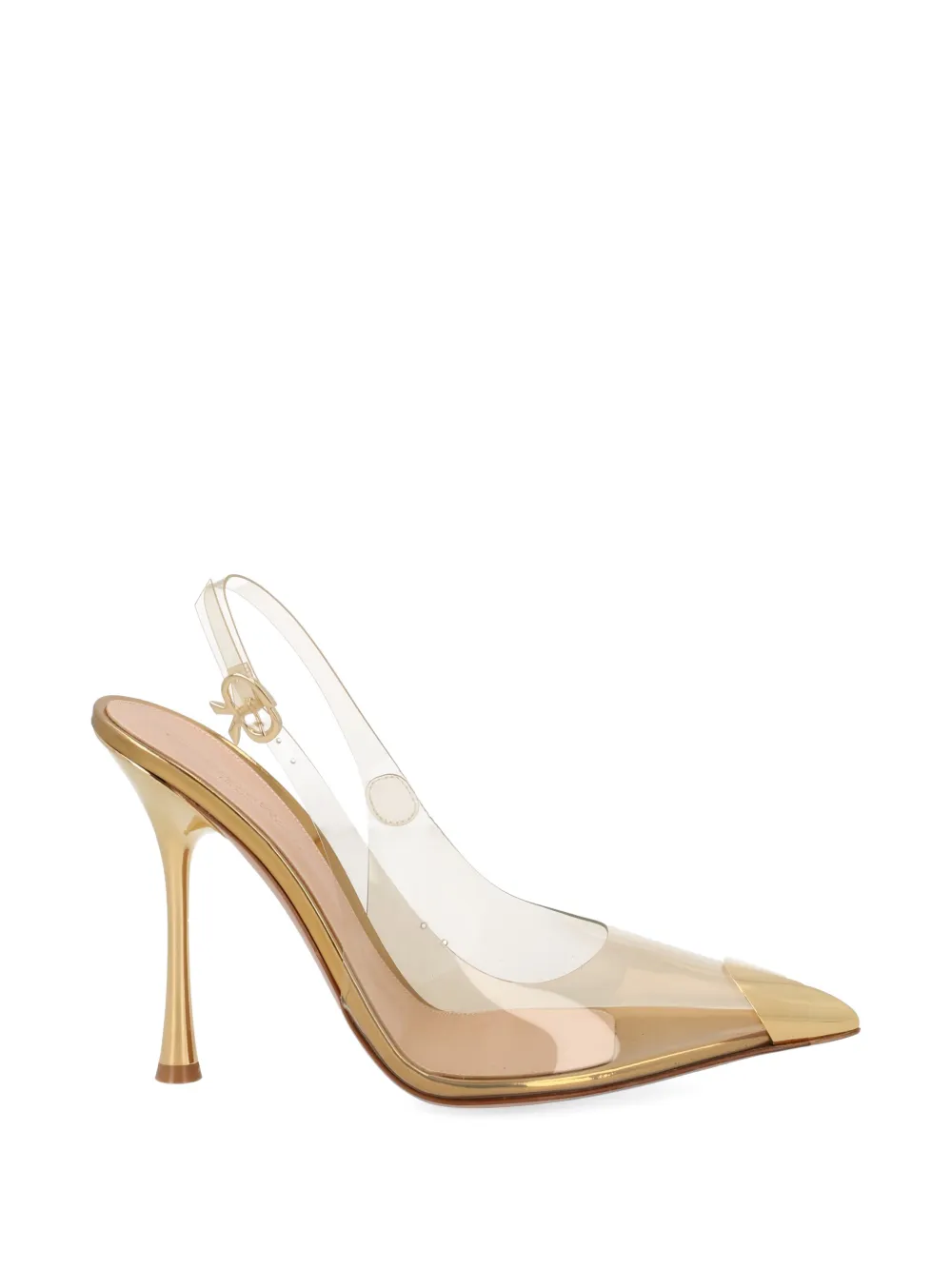 Gianvito Rossi metallic golden pumps Wit
