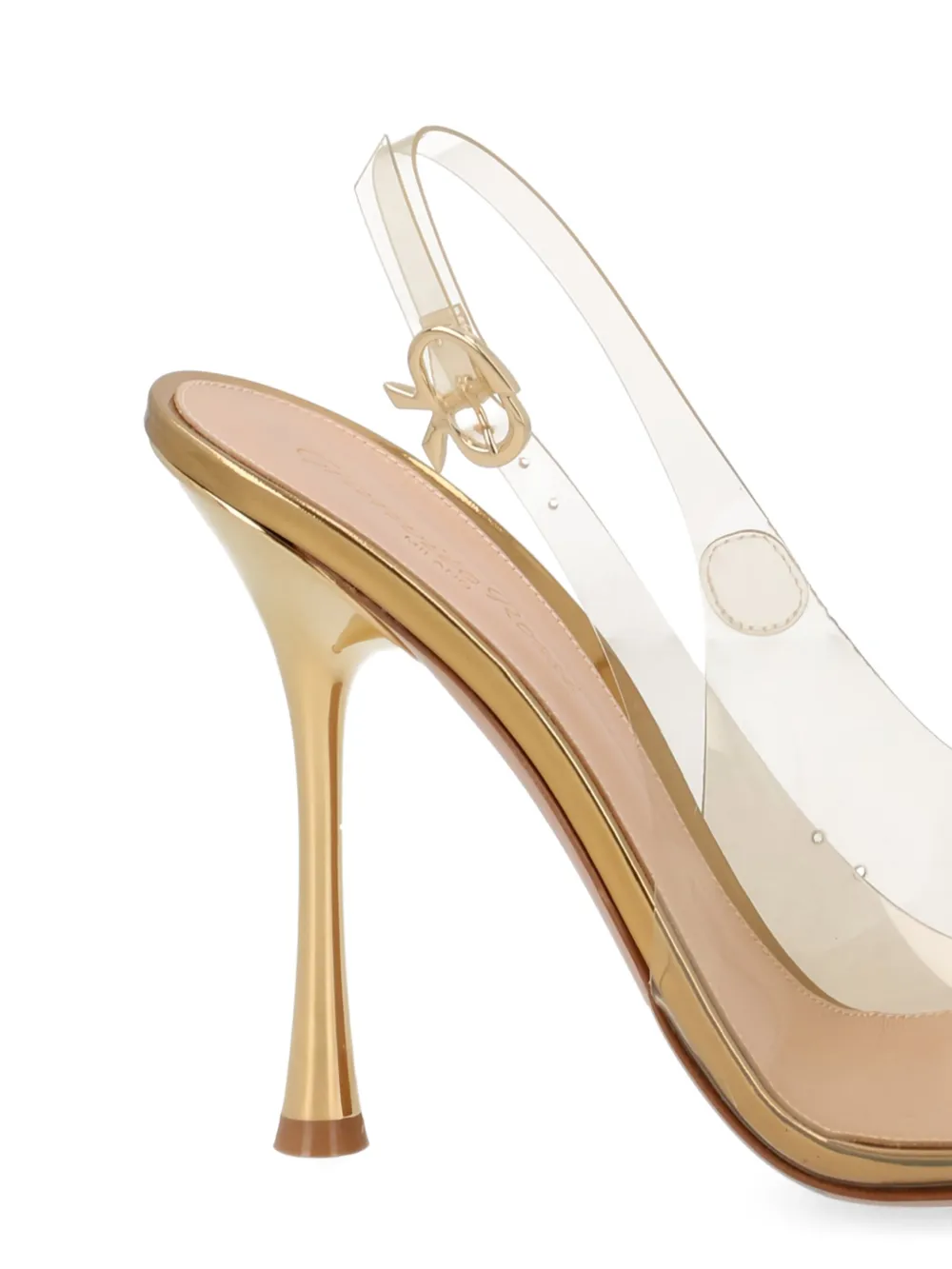 Gianvito Rossi metallic golden pumps Wit