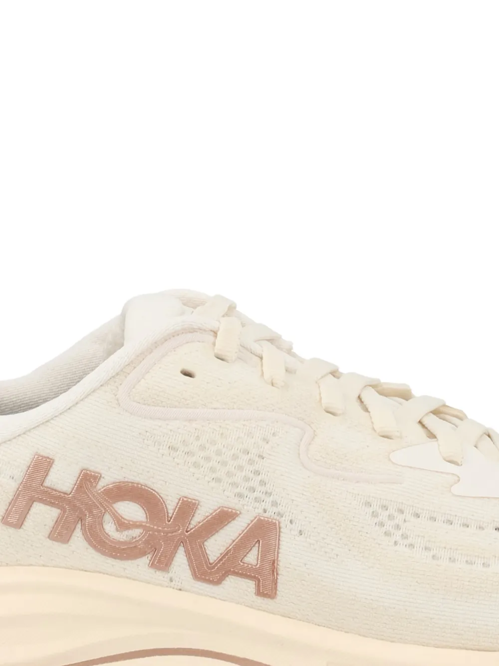 HOKA Clifton 10 sneakers met logo Beige