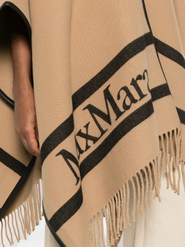 Max Mara フリンジ スカーフ | ブラウン | FARFETCH JP