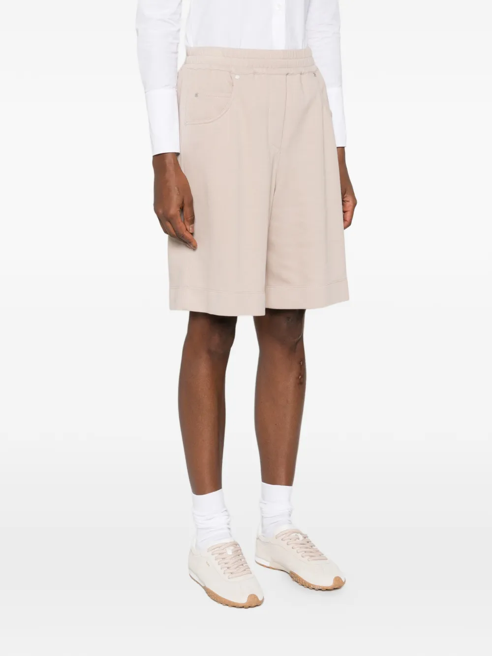 Brunello Cucinelli Elastische shorts Beige