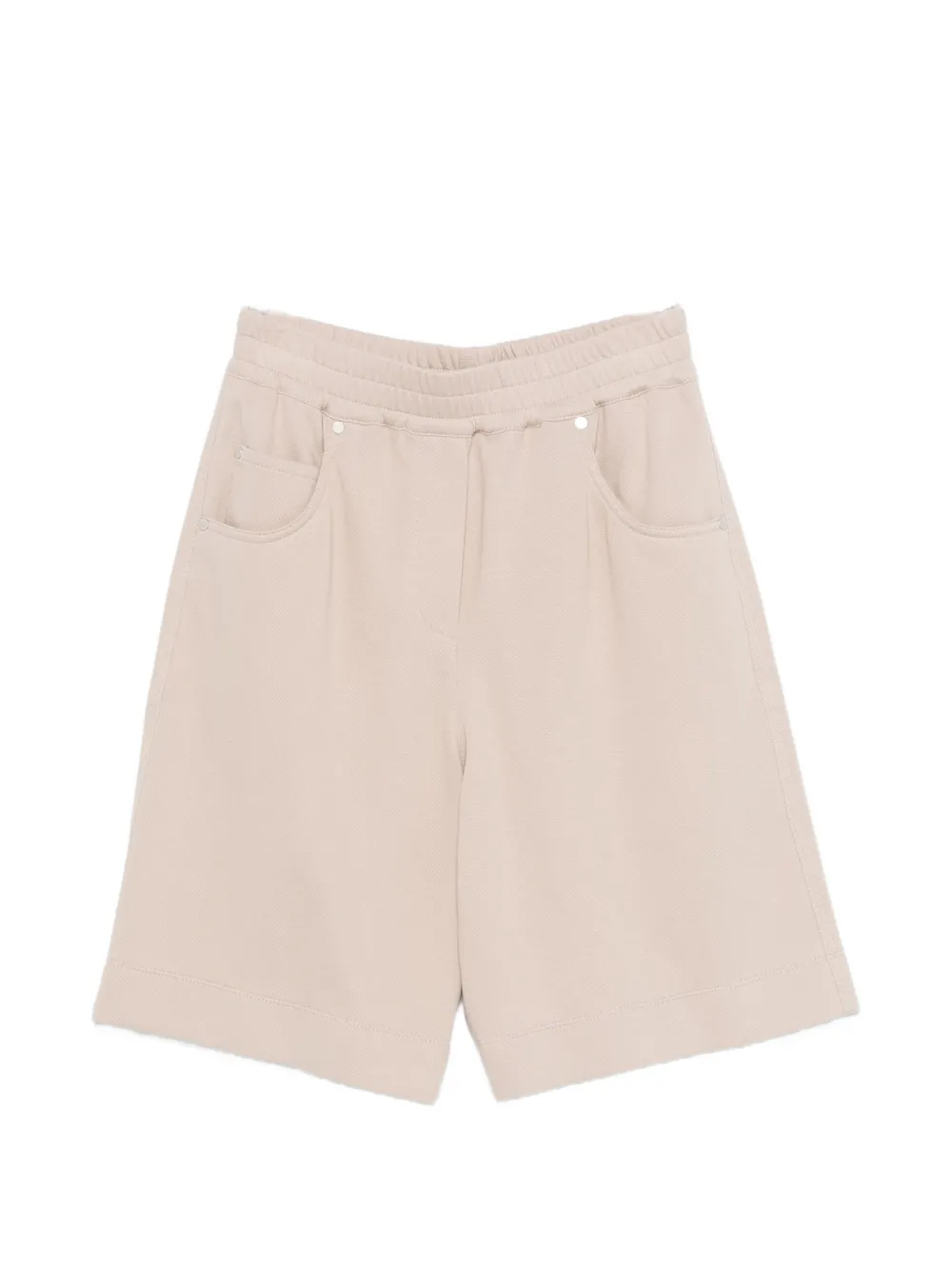 Brunello Cucinelli elasticated shorts - Toni neutri