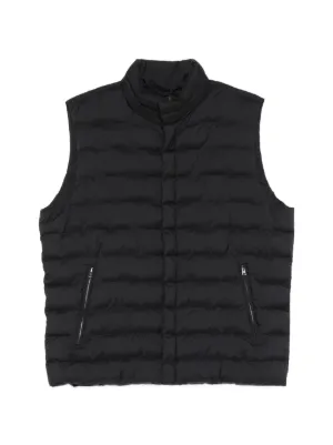 Stone Island ハイネック キルティングベスト | ブラック | FARFETCH JP