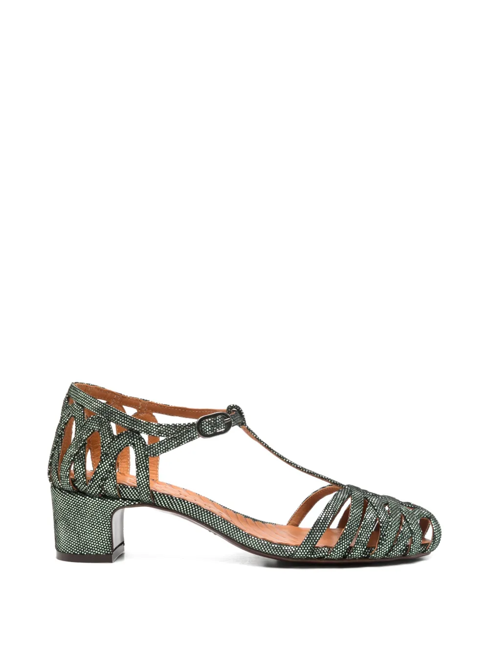 Chie Mihara U-nenu cut-out heeled sandals Groen