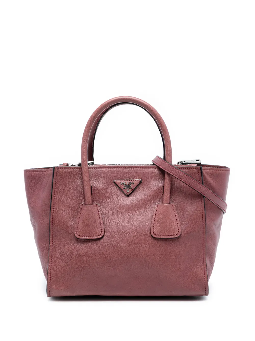 Prada Pre-Owned 2000-2025 Glace Calf Twin Pocket satchel - Rosa