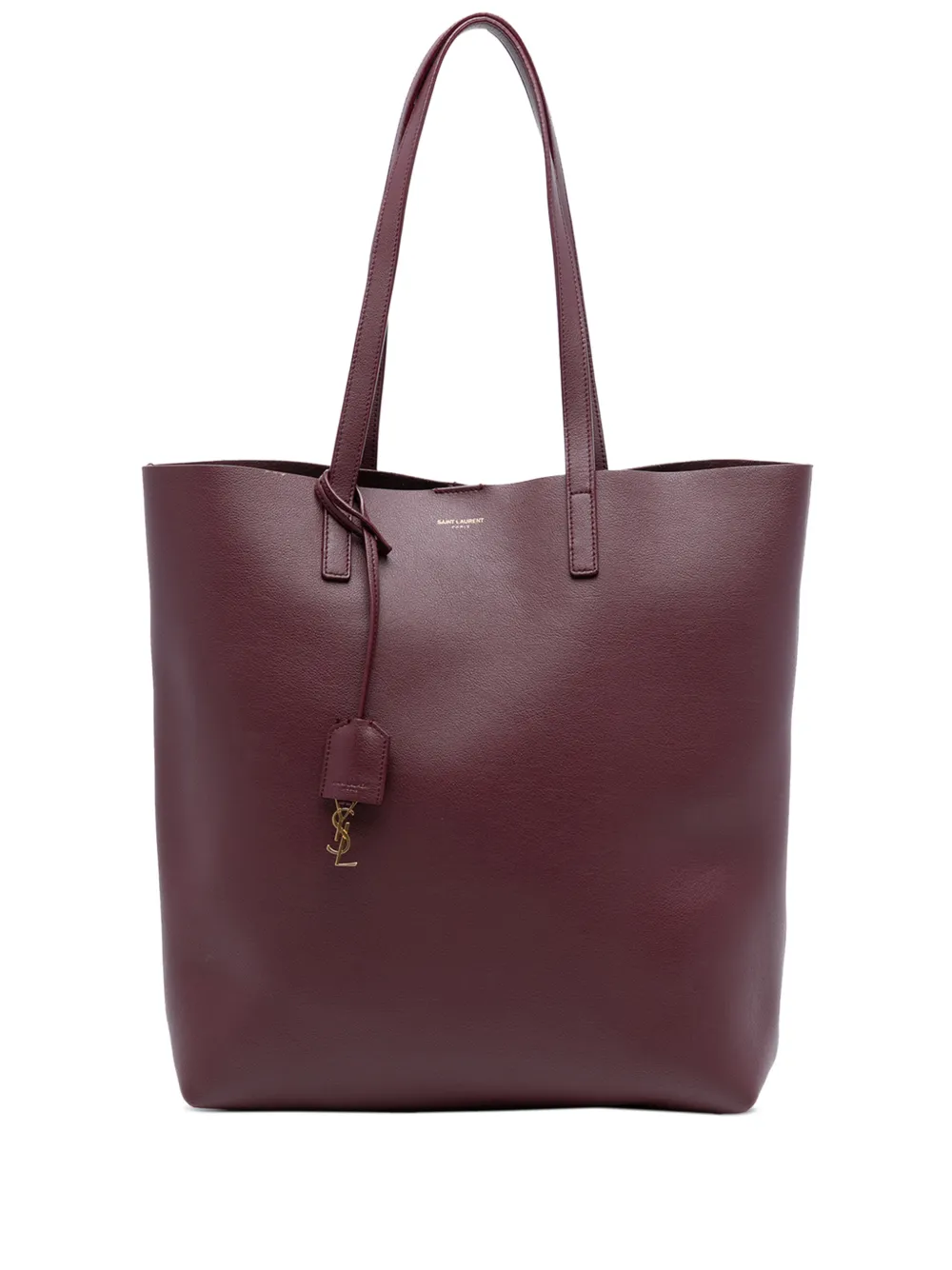 Saint Laurent Pre-Owned 2016 North South Leather Shopping tote bag - Rosso