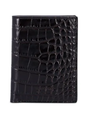 TOM FORD crocodile-embossed Cardholder | Black | FARFETCH
