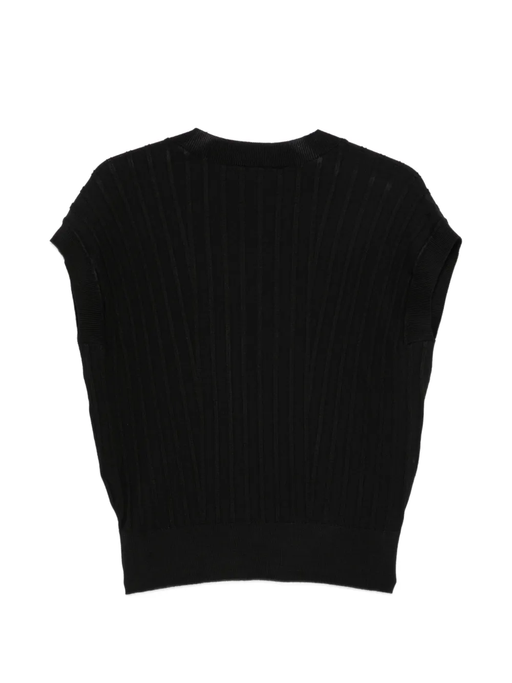 DKNY Top met V-hals Zwart