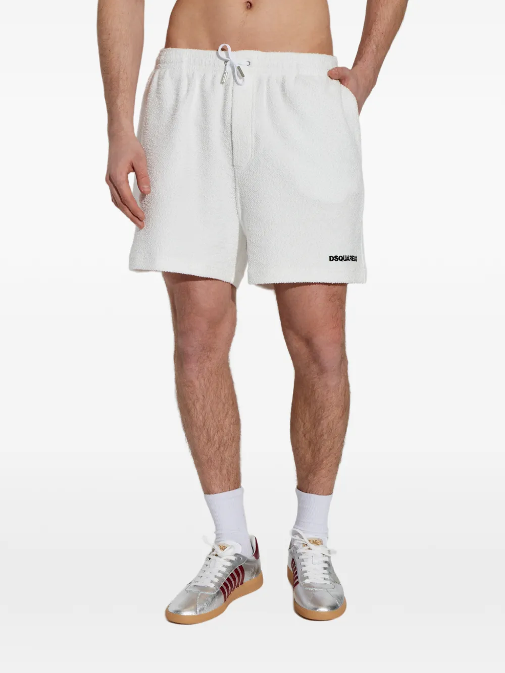  Dsquared2 Drawstring Shorts - White 