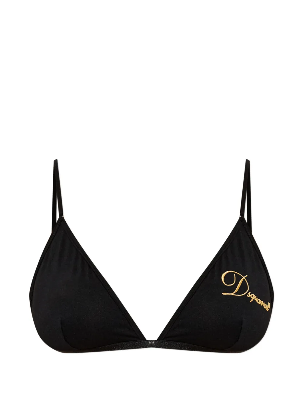 DSQUARED2 logo-embroidered bralette - Nero