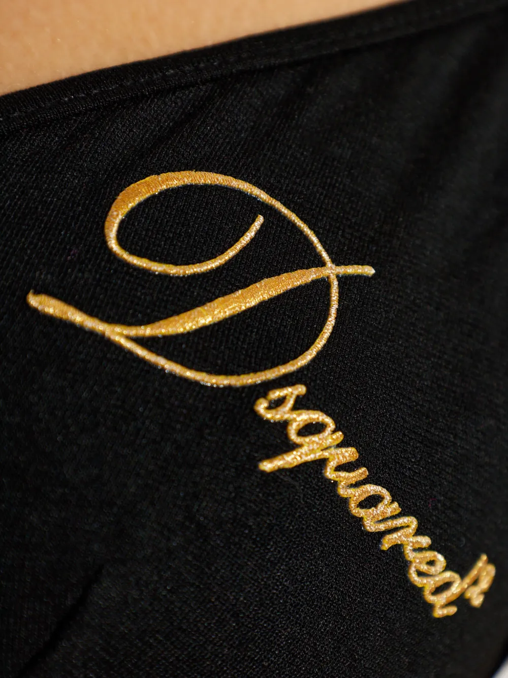  Dsquared2 Logo-embroidered Bralette - Black 