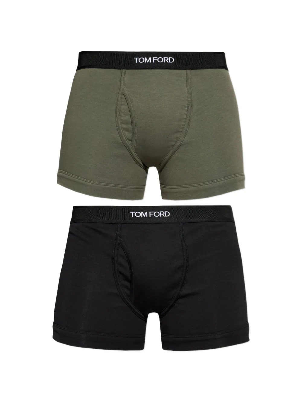 TOM FORD logo-waistband boxers (pack of two) - Verde