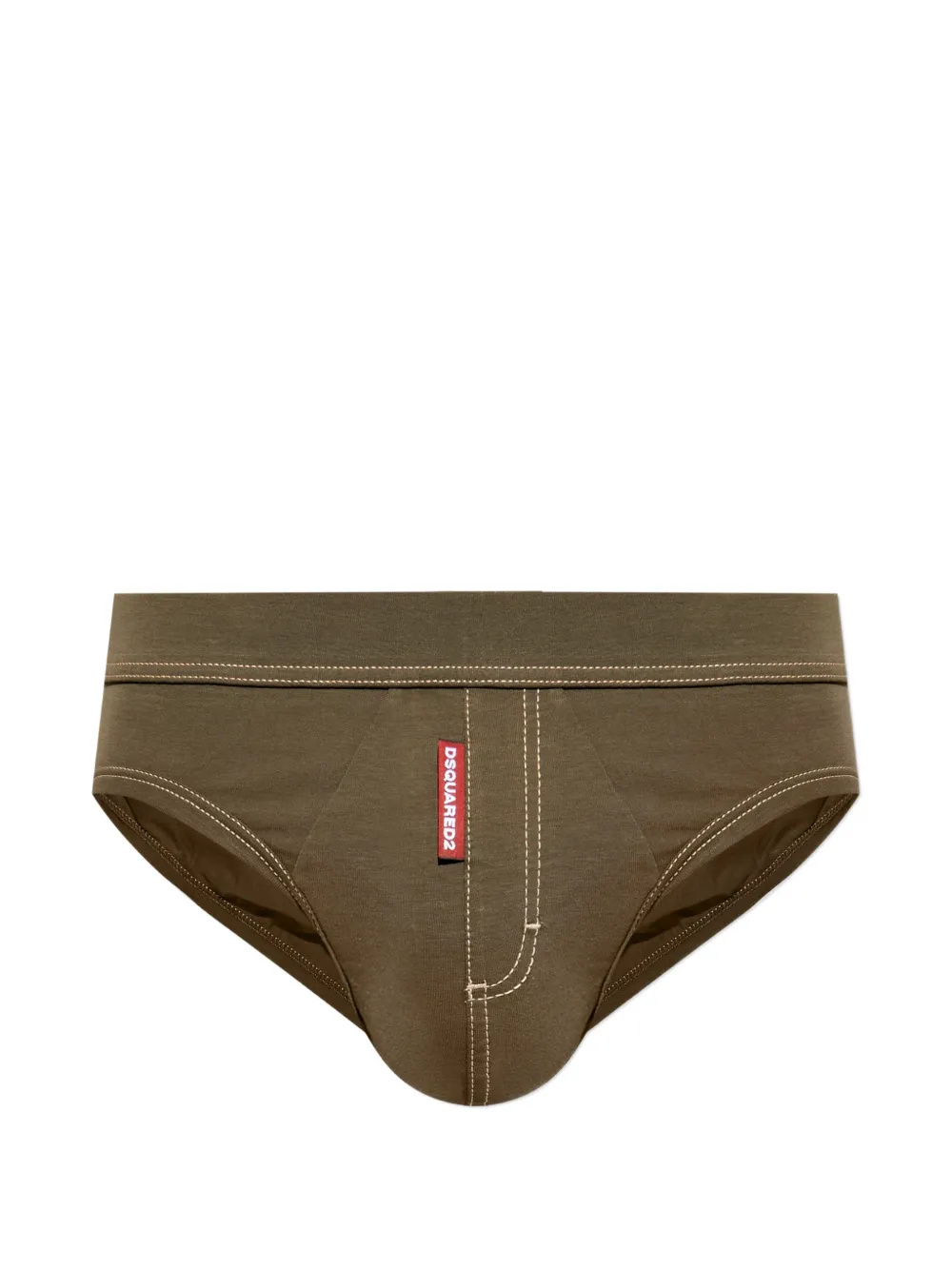 DSQUARED2 topstitch briefs - Verde