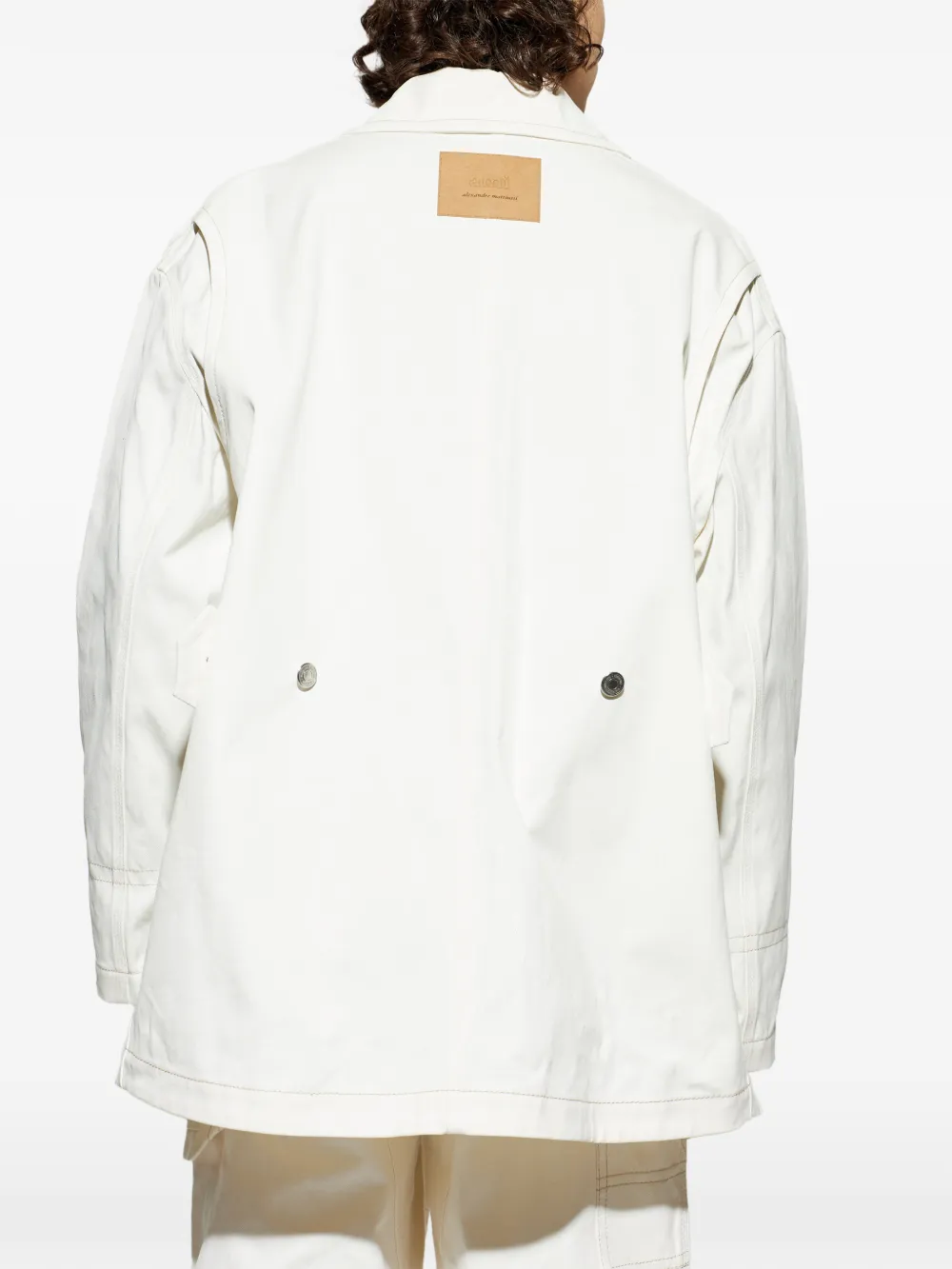 AMI Paris Shirtjack met borstzak Beige