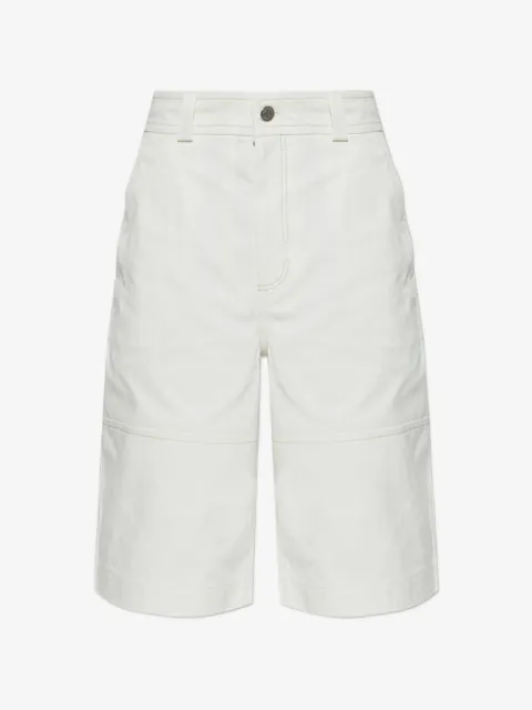 AMI Paris button denim shorts