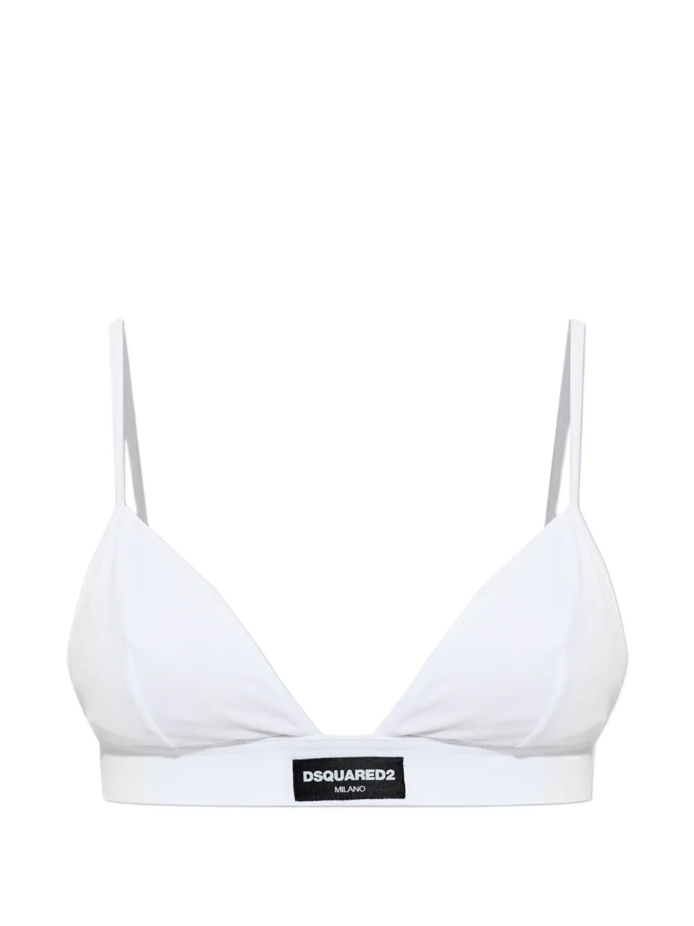 DSQUARED2 Heritage triangle bralette - Bianco