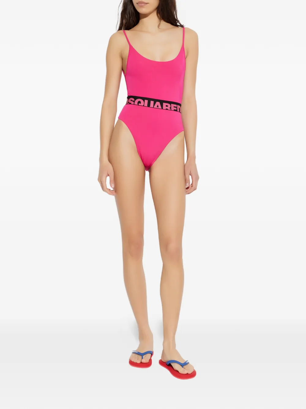 DSQUARED2 badpak met logo Roze