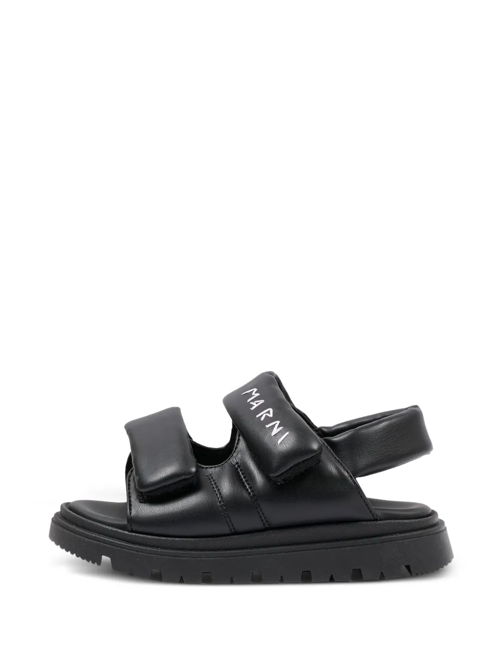 Marni Kids padded-strap sandals Zwart