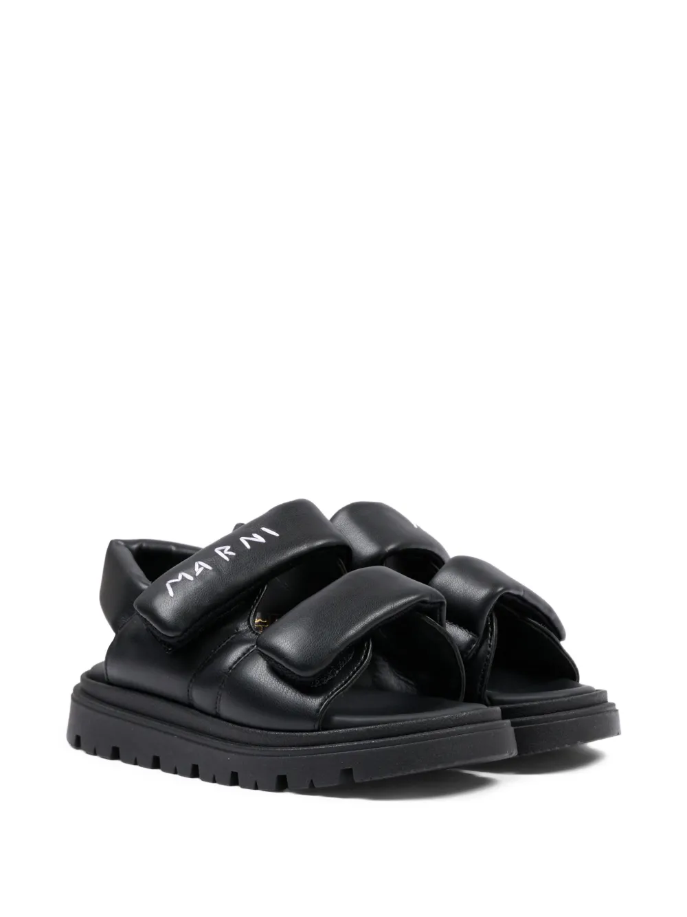 Marni Kids padded-strap sandals - Nero