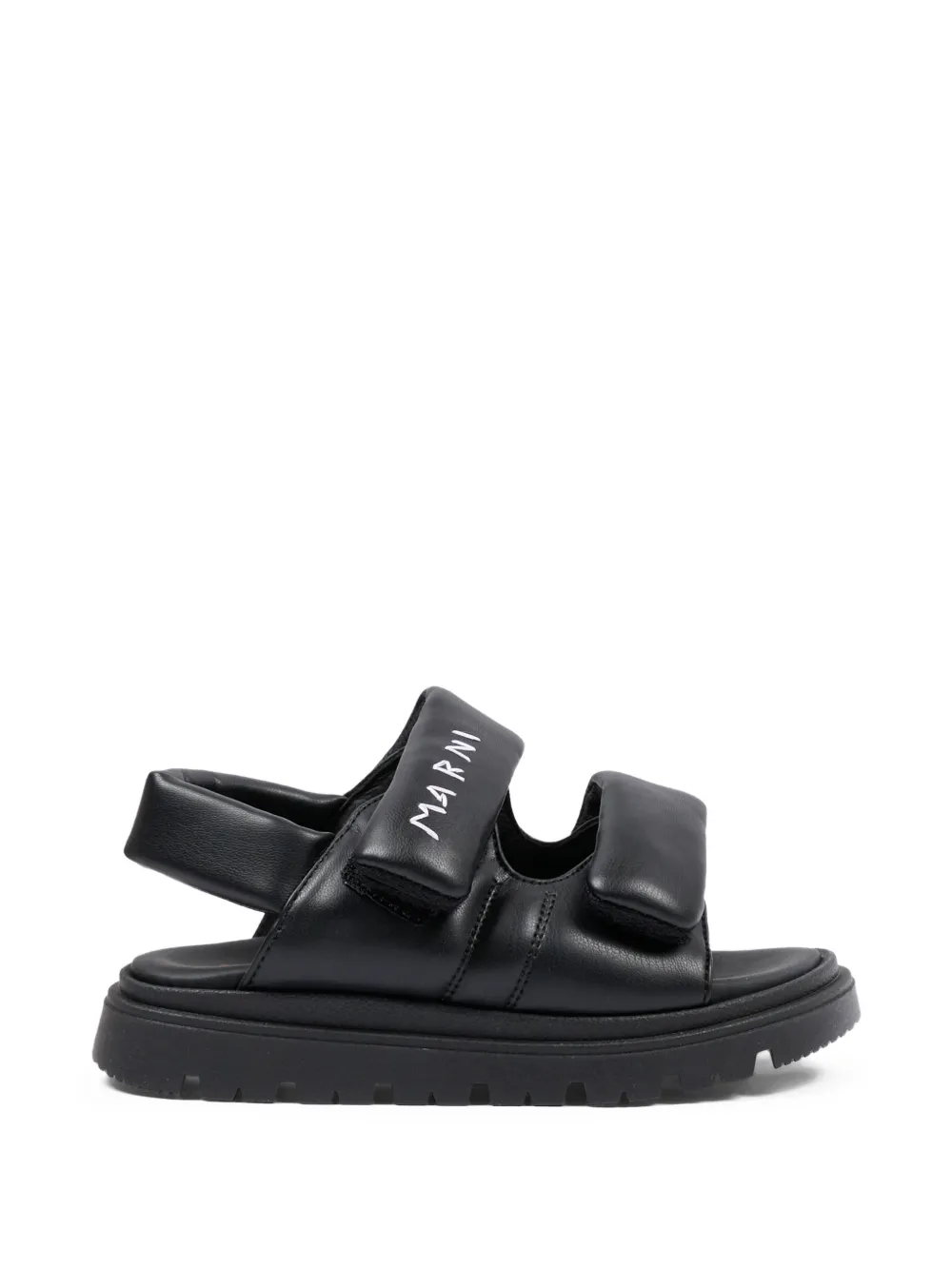 Marni Kids padded-strap sandals Zwart