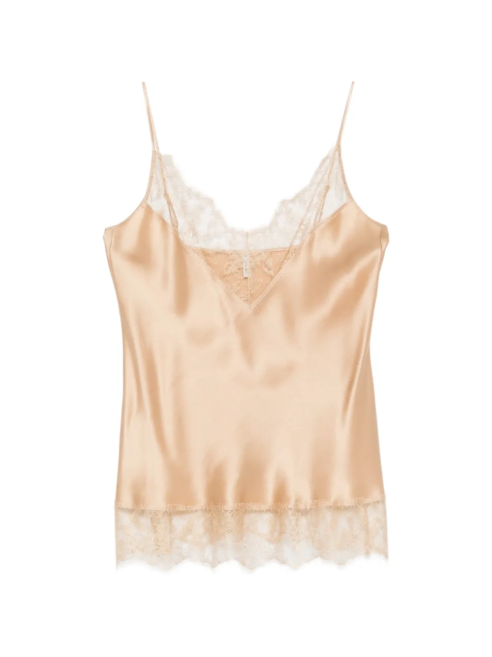 Carine Gilson Camisole-Top mit Spitze - Braun