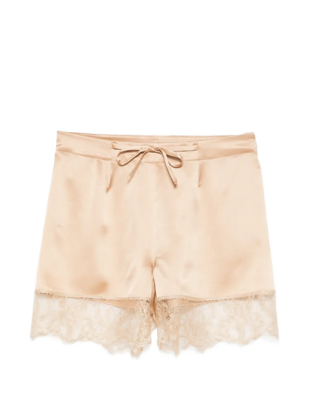 Carine Gilson Pyjama-Shorts mit Spitze - Braun
