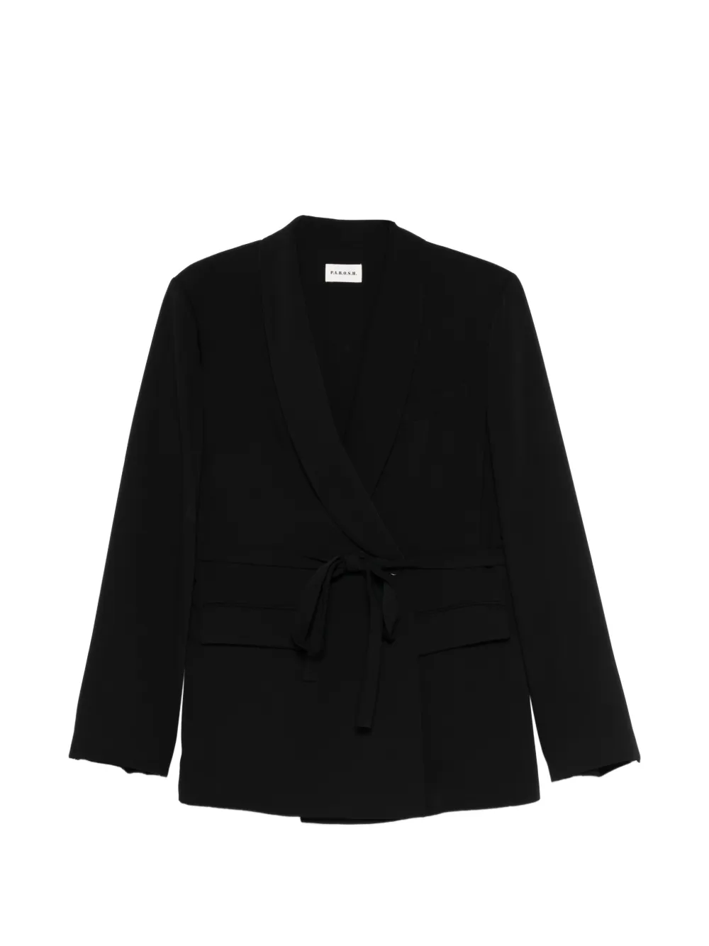 P.A.R.O.S.H. tie-detail blazer - Nero