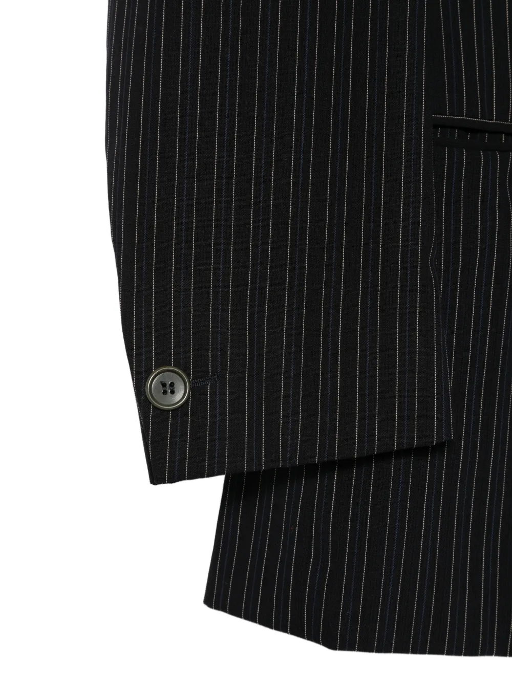 Romeo Gigli Pre-owned 1990s Striped Jacket - Blue 