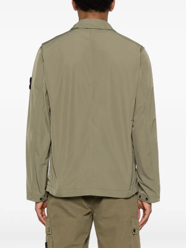 Stone Island A100001 Micro Twill Utility Blazer | Green | FARFETCH