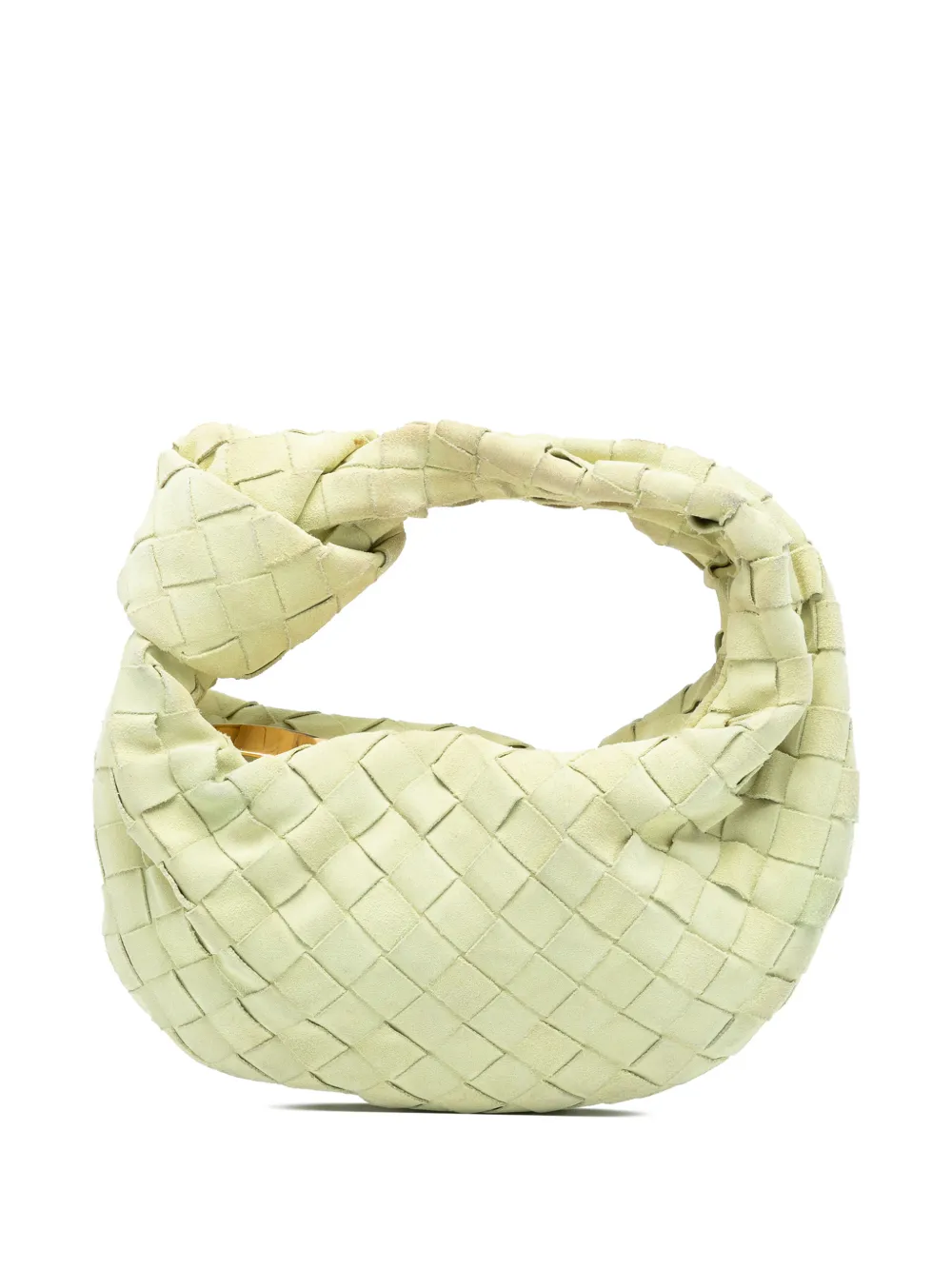 Bottega Veneta Pre-Owned 2012-2025 Mini Suede Intrecciato Jodie hobo bag - Giallo