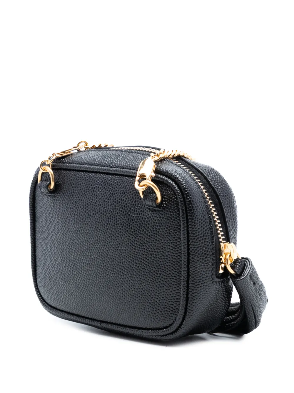  Saint Laurent Pre-owned 2021 Baby Matelasse Grain De Poudre Monogram Lou Camera Bag Crossbody Bag - Black 