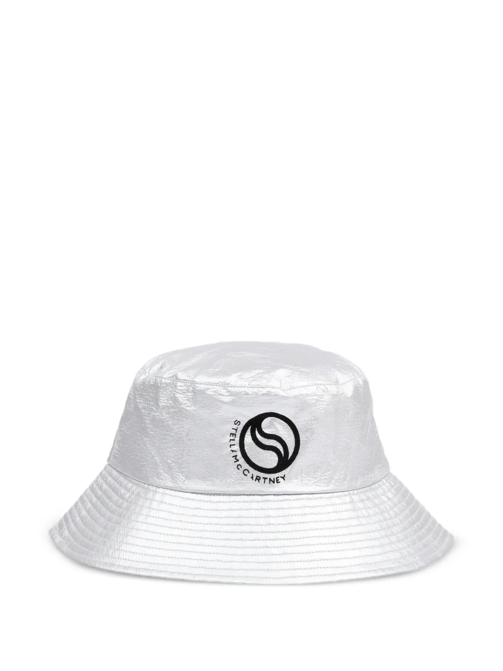 Stella McCartney Kids logo bucket hat - Argento