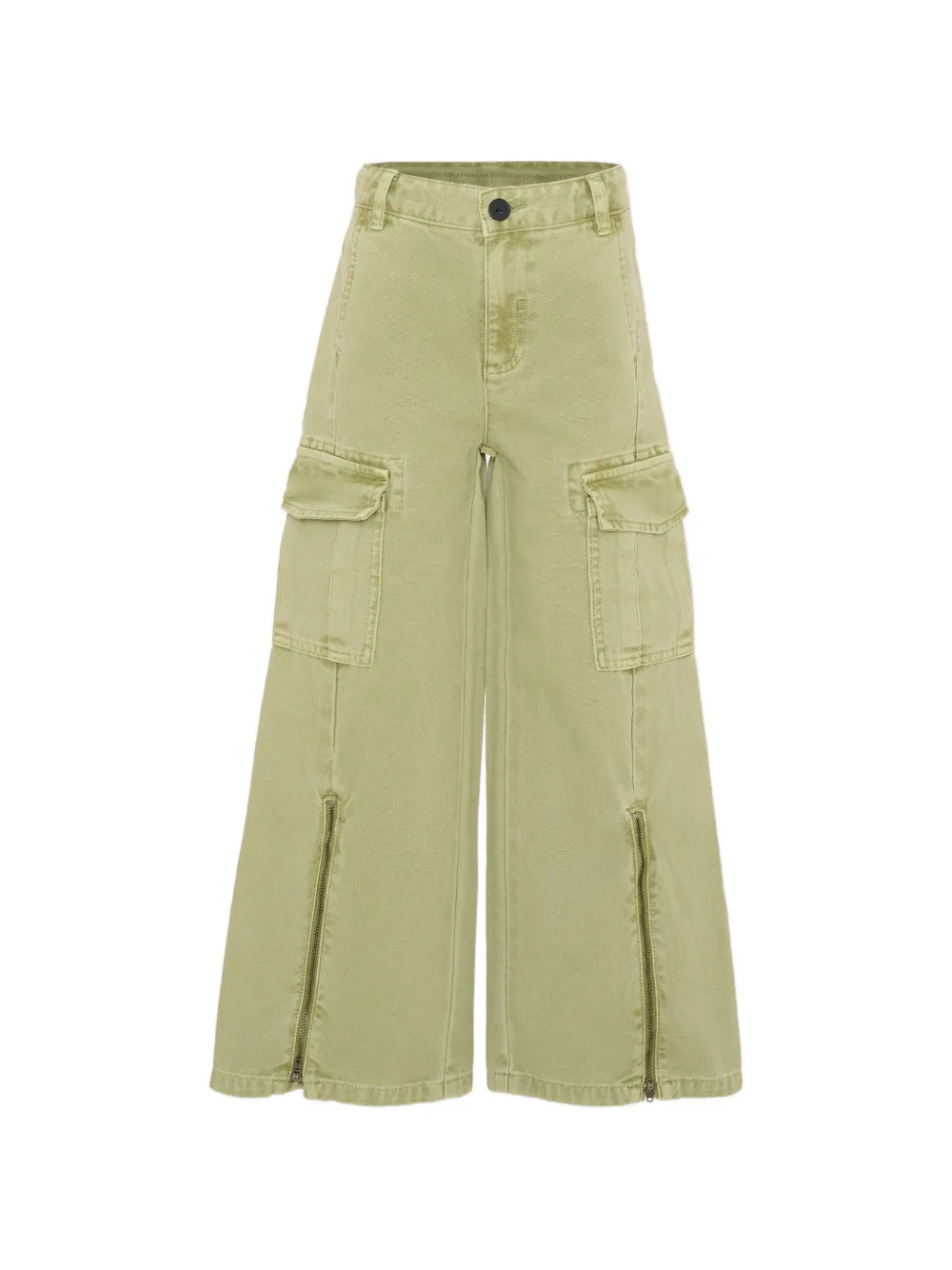 Stella McCartney Kids cargo zip trousers - Verde