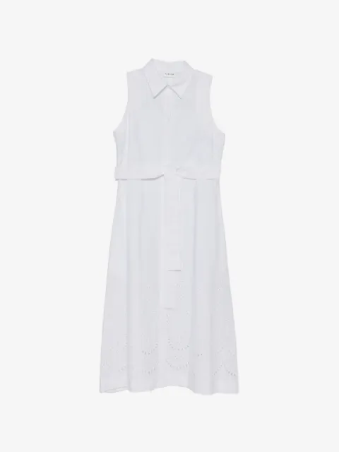 P.A.R.O.S.H. robe mi-longue à détails d’œillets
