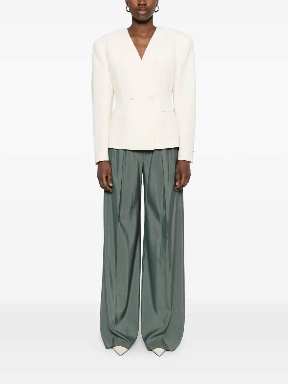  The Andamane Venusta Double-breasted Blazer - Neutrals 