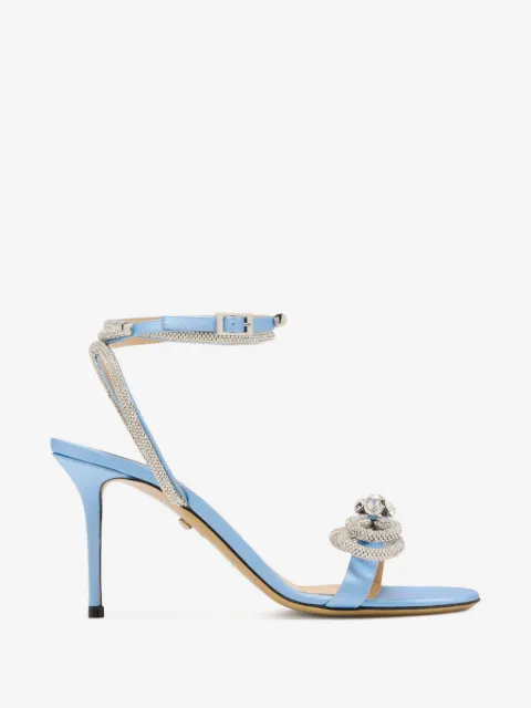 MACH & MACH Double Bow ankle-strap sandals