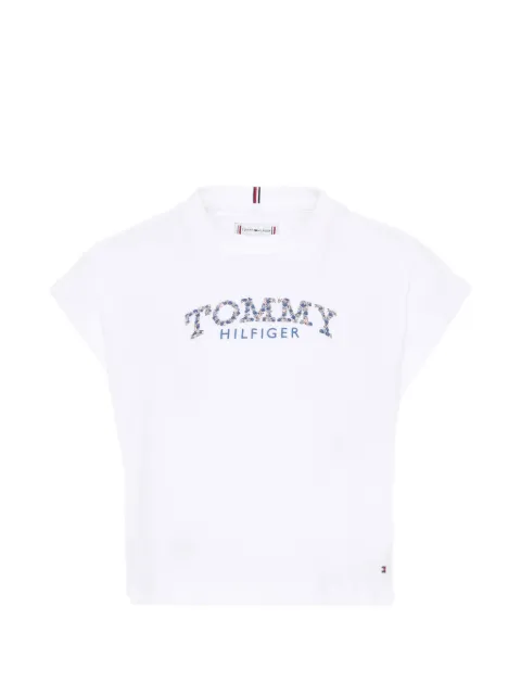 Tommy Hilfiger Junior playera con logo floral