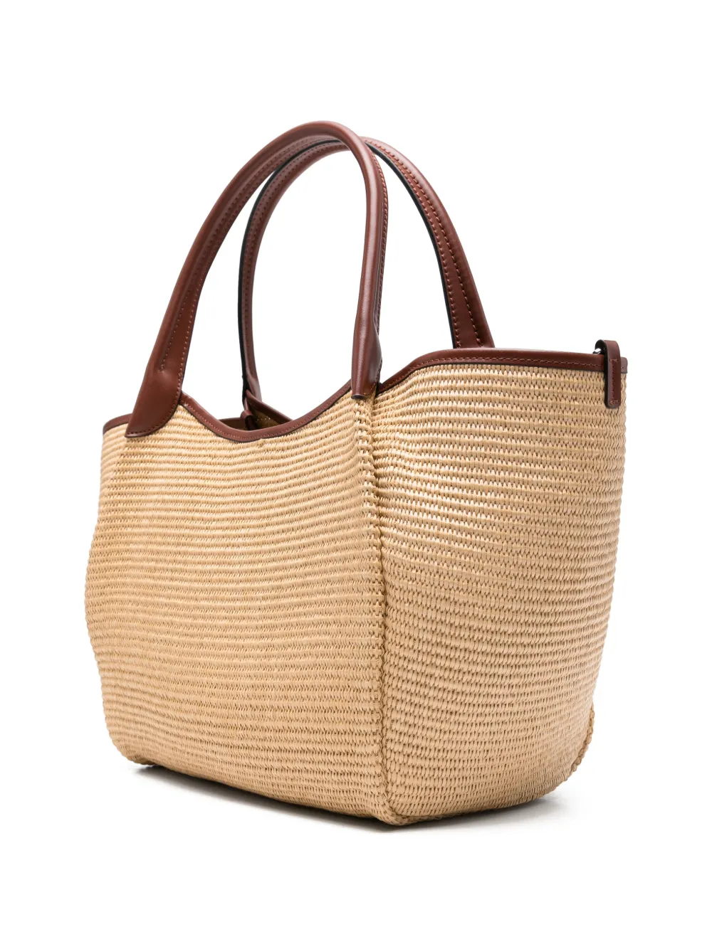 Emporio Armani Medium shopper met logo-applicatie Beige