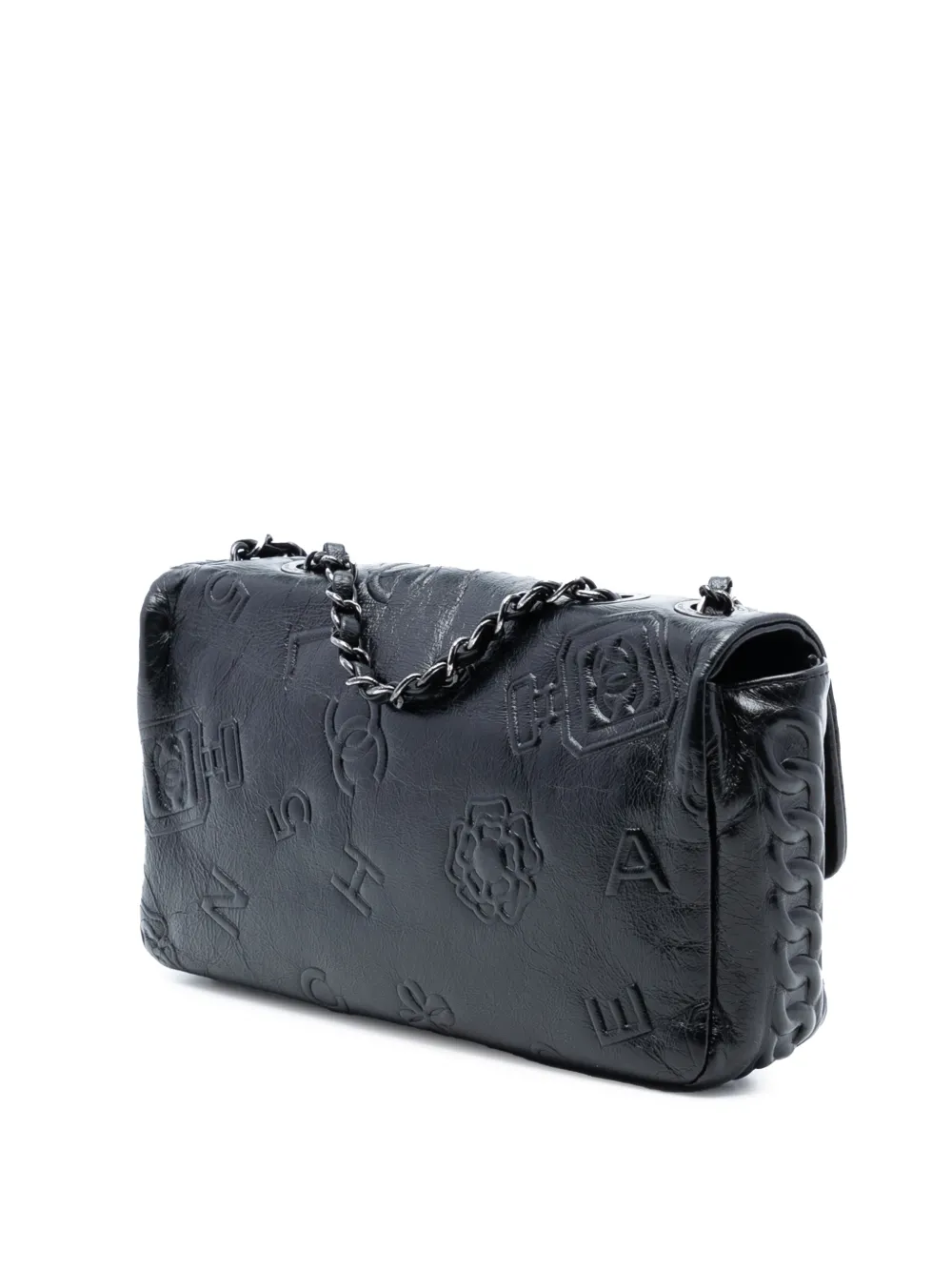 2014 Medium Embossed Calfskin Precious Symbols Flap Shoulder Bag