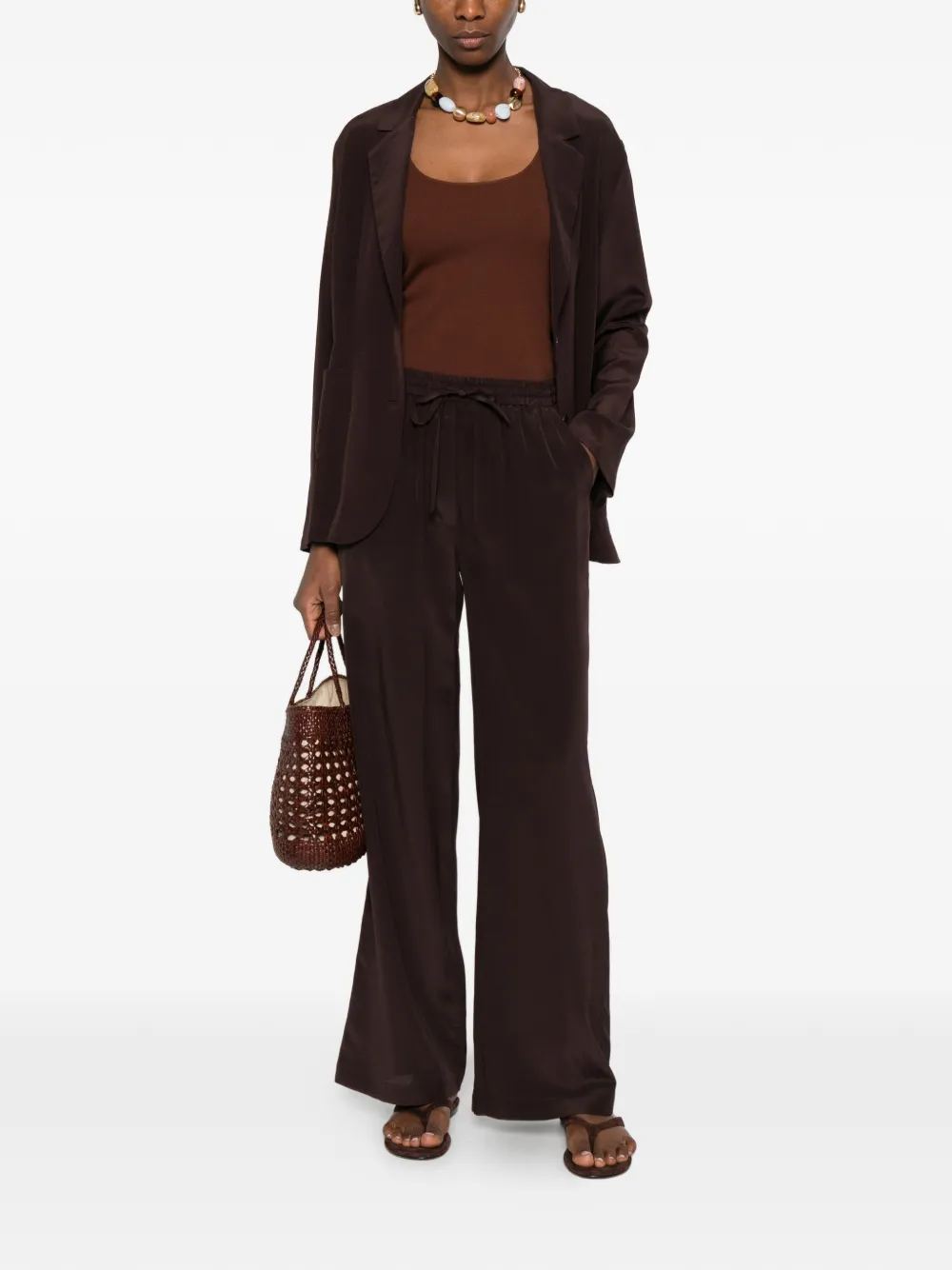  P.a.r.o.s.h. Pocket Blazer - Brown 