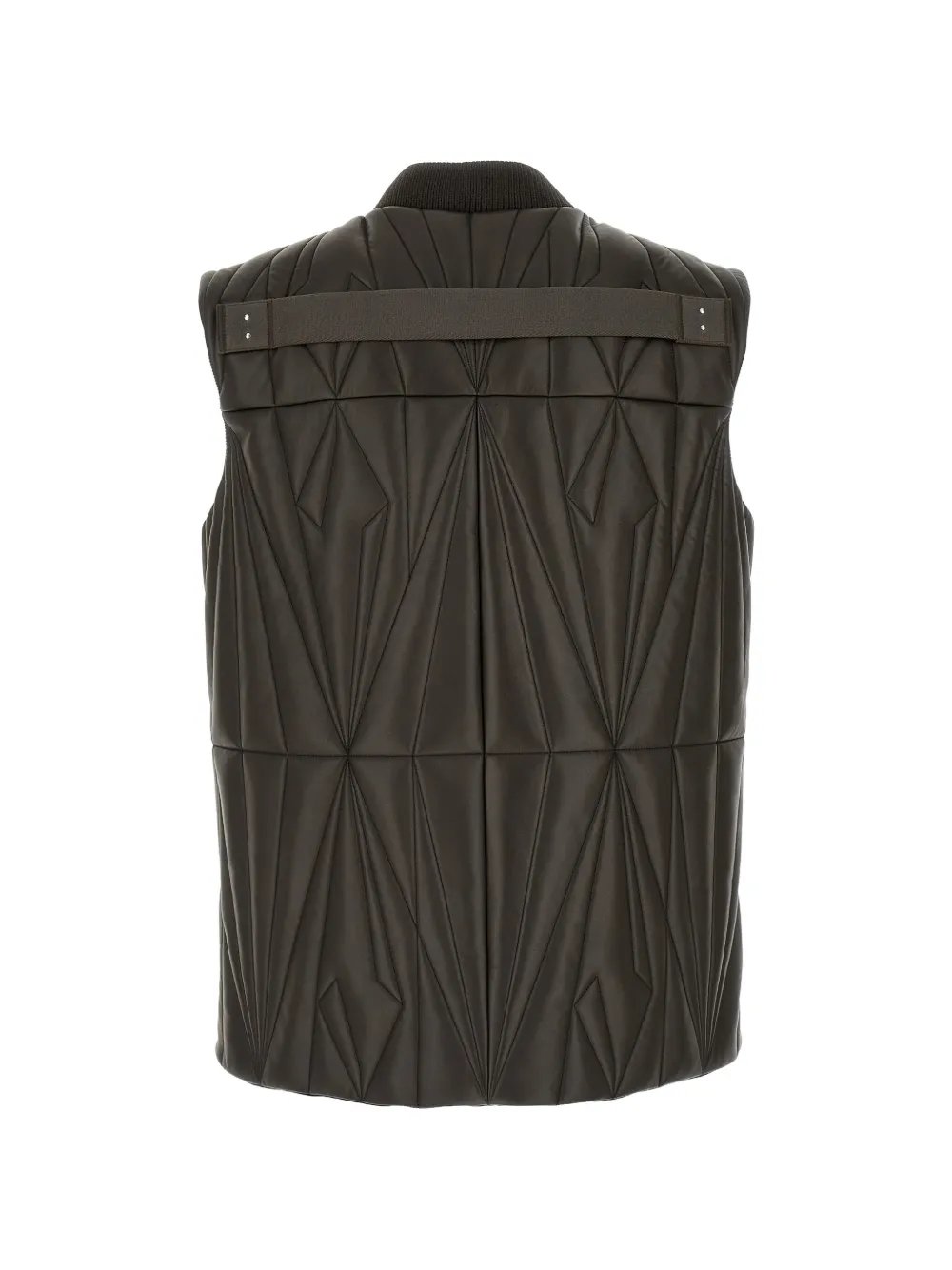 X Moncler Quilted Leather Vest