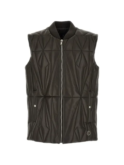 Rick Owens x Moncler quilted leather vest