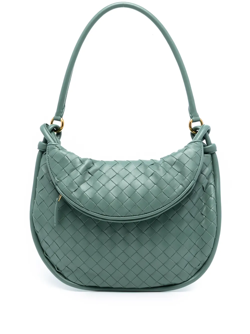 Bottega Veneta Pre-Owned 2012-2025 Medium Nappa Intrecciato Gemelli hobo bag - Verde