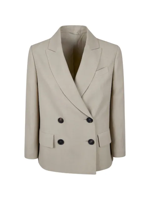 Brunello Cucinelli Blazer met dubbele rij knopen