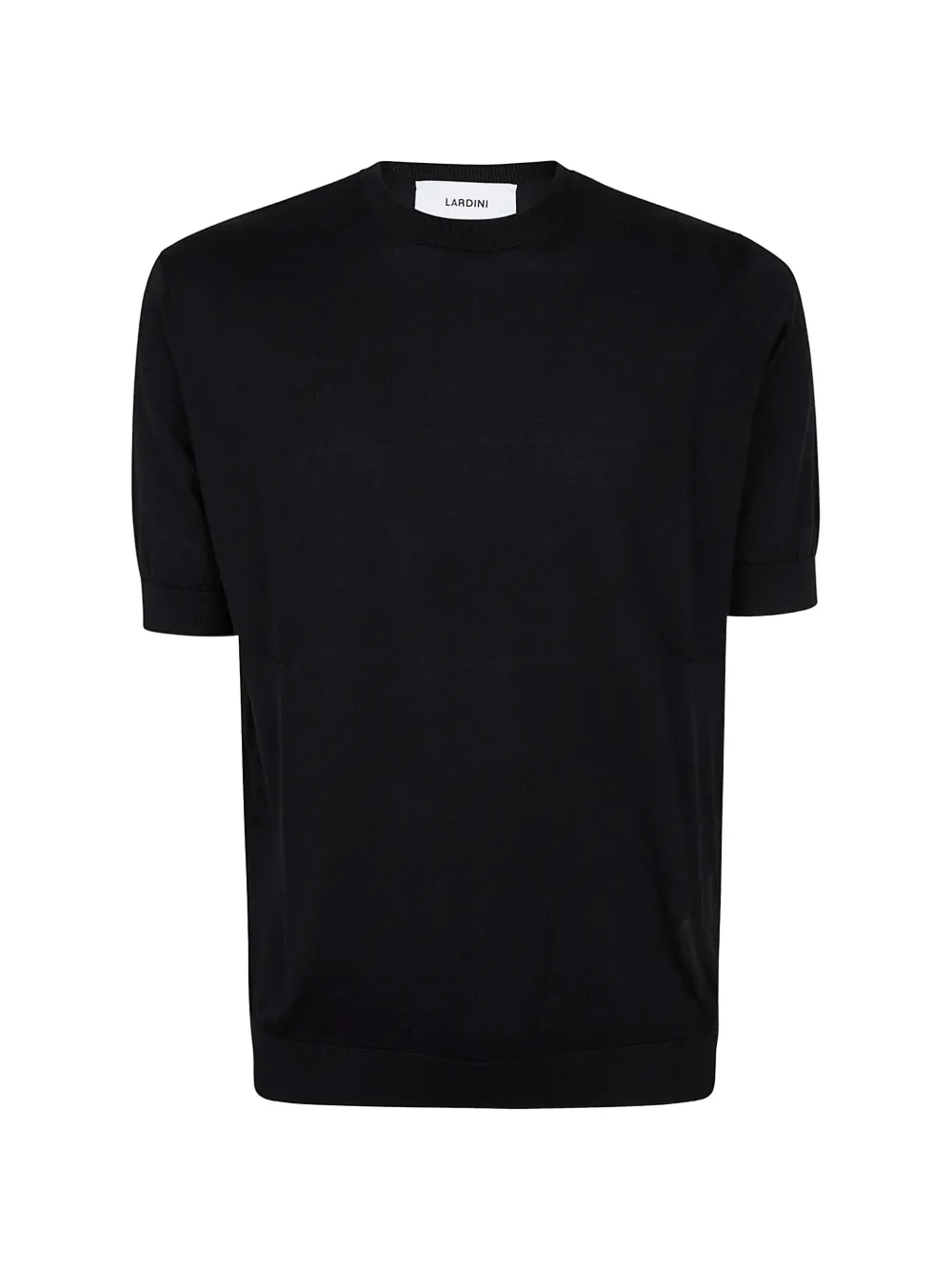 Lardini short-sleeve knitted T-shirt - Nero