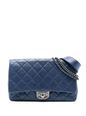 CHANEL Pre-Owned キルティング ショルダーバッグ | ブルー | FARFETCH JP